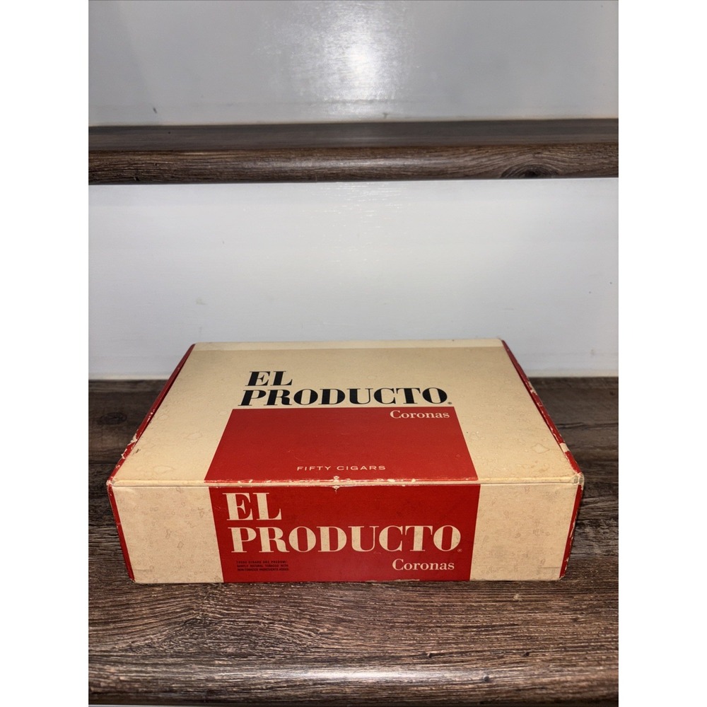 El Producto Puritanos Finos Vintage Cardboard Cigar Box